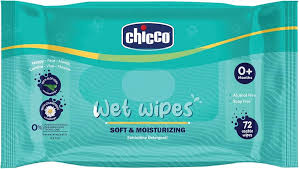 CHICCO WET WIPES SOFT & MOISTURIZING (72 USABLE WIPES)