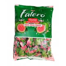 FALERO GUAVA PULPY FRUIT CHEWS JALLY TOFEE 126 PCS
