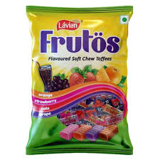 LAVIAN FRUTOS FLAVOURED SOFT CHEW TOFFEES 50 PCS