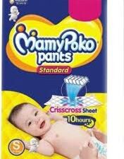 MAMY POKO PANTS BABY DIAPER S 4-8 KG 4 PANTS