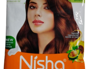 NISHA CREAM HAIR COLOUR 4.0 NARURAL BROWN (20GM+20ML)