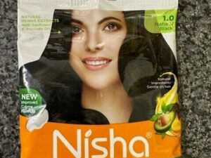 NISHA CREAM HAIR COLOUR 1.0 NARURAL BLACK (20GM+20ML)