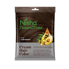 NISHA NATURAL BROWN HAIR COLOUR (15ML+15ML)