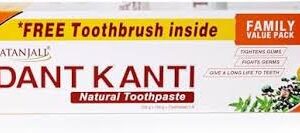 PATANJALI DANT KANTI (300GM) FREE CARBON HD TOOTHBRUSH