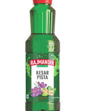 RAJMANDIR KESAR PISTA SHARBAT SYRUP SERVED WITH CHILLED MILK 750 ML