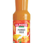 RAJMANDIR MANGO MILK SHARBAT SYRUP SERVED WITH CHILLED MILK 750 ML