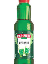 RAJMANDIR RATRANI SHARBAT SYRUP SERVED WITH CHILLED MILK 750 ML