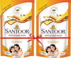 SANTOOR HAND WASH CLASSIC (180+180ML) 360ML POUCH