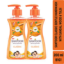 SANTOOR HAND WASH CLASSIC (200+200ML) 400ML