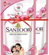 SANTOOR HAND WASH MILD (180+180ML) 360ML POUCH