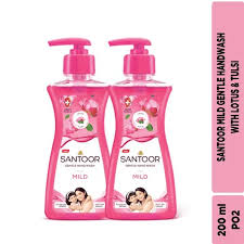 SANTOOR HAND WASH MILD (200+200ML) 400ML
