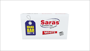 SARAS WHITE DITERGERNT CAKE (200GM)