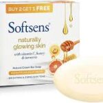 SOFTSENS NARURALLY GLOEING SKIN VITAMIN C HONEY & TURMERIC (300GM) 3 PIS 100GM PACK