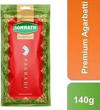 SOMNATH PAGHADI INCENSE STICKS AGARBATTI 140 GM