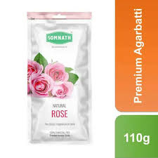 SOMNATH ROSE INCENSE STICKS AGARBATTI 110 GM