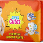 SUPER CUTES DIAPER PANTS L 8-14 KG 5 DIAPERS