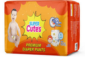 SUPER CUTES DIAPER PANTS L 8-14 KG 5 DIAPERS