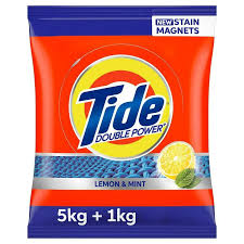 TIDE DOUBLE POWER LEMON & MINT POWDER (5KG+1KG FREE=6KG)
