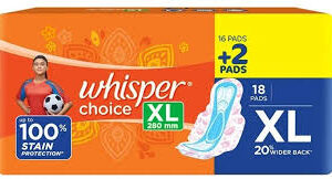 WHISPER CHOICH XL 18 PADS