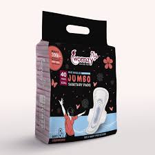 WOMZY JUMBO SANITARY PADS XXXL 40 PADS