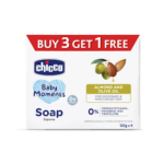 CHICCO BABY MOMENT SOAP 75 GM 3+1 BUY 3 GET 1 FREE