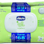 CHICCO CLEANSING WIPES 144 PCS (FLIP TOP BIPACK )