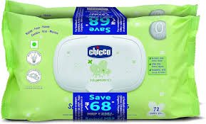 CHICCO CLEANSING WIPES 144 PCS (FLIP TOP BIPACK )