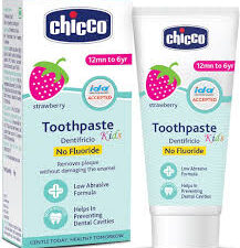 CHICCO TOOTHPASTE STRAWBERRY 12M+50GM