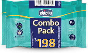 CHICCO WET WIPES SOFT & MOISTURIZING 144 USABLE WIPES (STICKER)