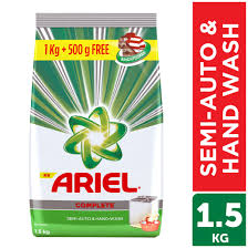 ARIEL COMPLATE+SEMI AUTO & HAND-WASH POWDER(1KG+500GM)